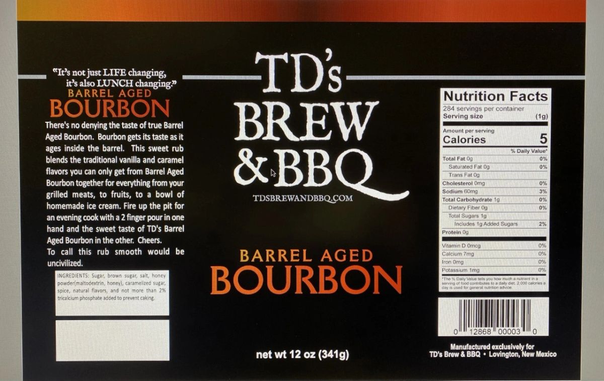 Barrel Aged Bourbon - tdsbrewandbbq