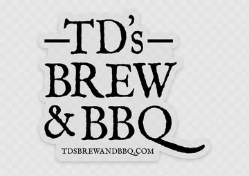 TD's Brew & BBQ Decal