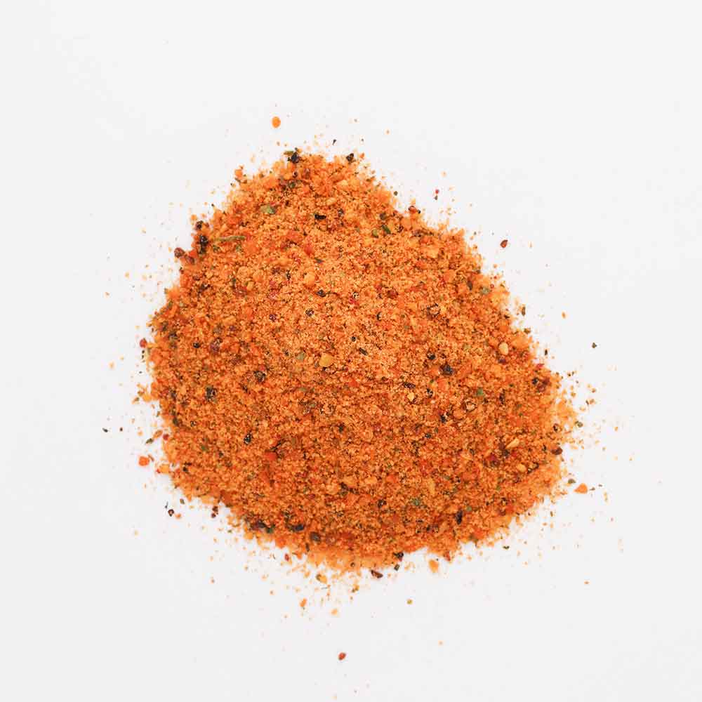 TDs Brew and BBQ Spicy Carne Sutra seasoning on white background